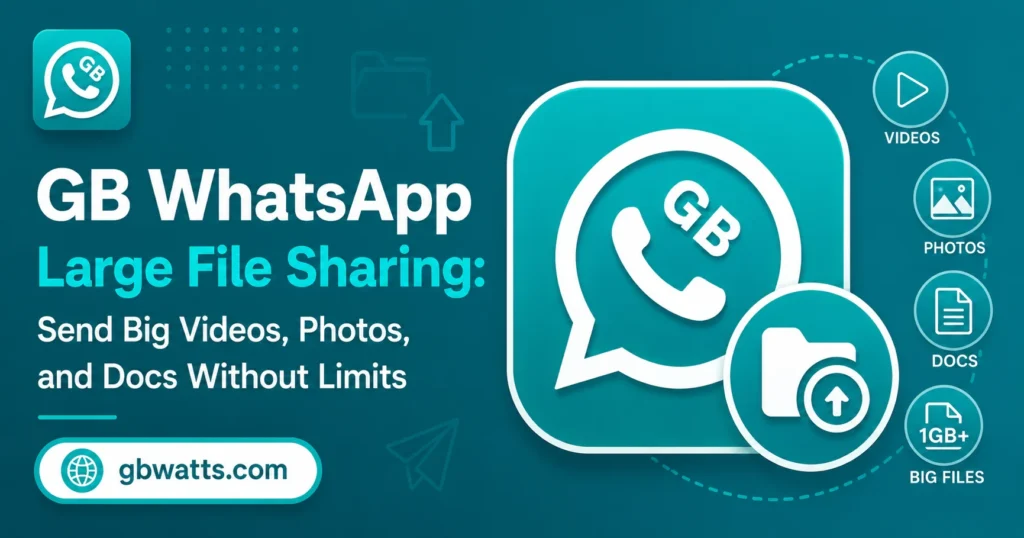 GB WhatsApp Large File Shareing