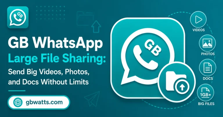 GB WhatsApp Large File Shareing