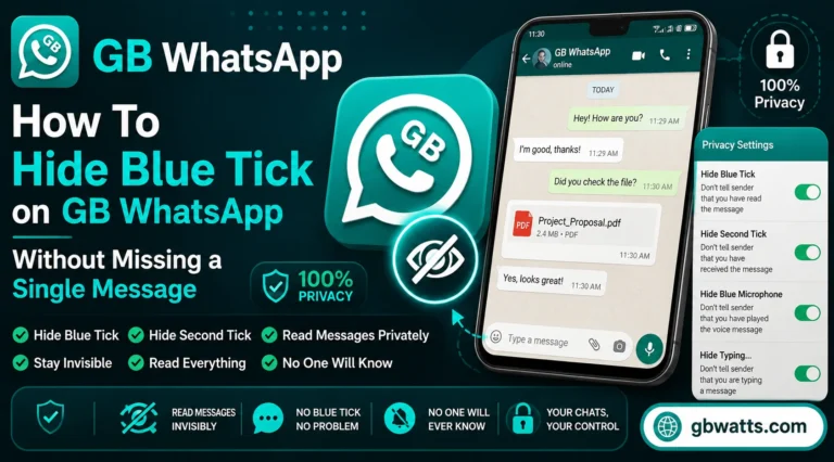 gb whatsapp hide blue tick